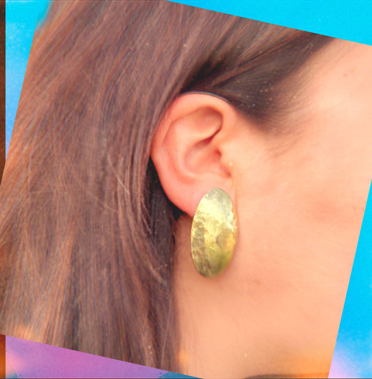 Elips Bronze Earrings
