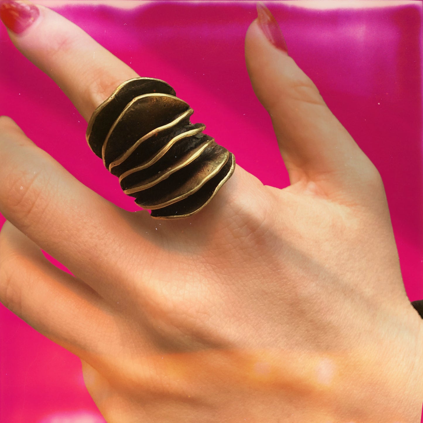 Wavy Bronze Ring