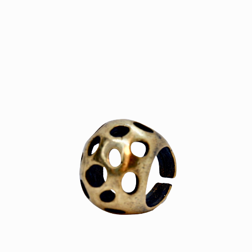 Cheese Bronze Adjustable Ring