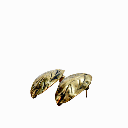 A Leaf Bronze Earring