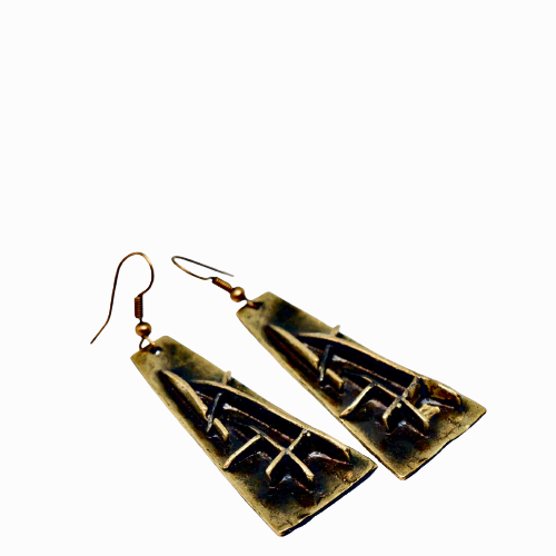 Moderna Bronze Earring