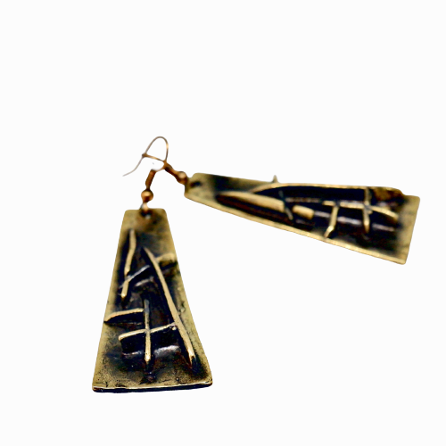 Moderna Bronze Earring