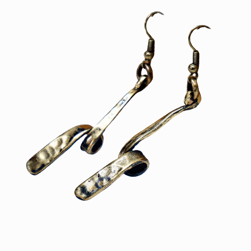 Spin Bronze Earring