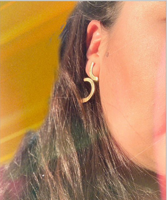 Indefinite Bronze Earring