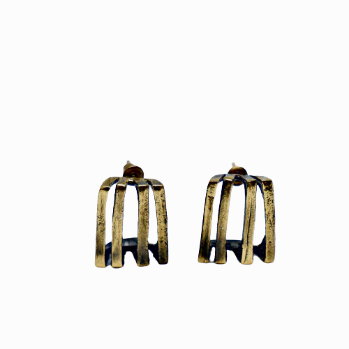 Claw Bronze Earrings