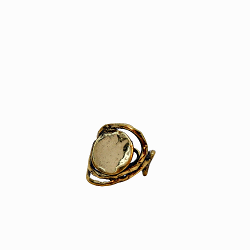 Coin Bronze Adjustable Ring