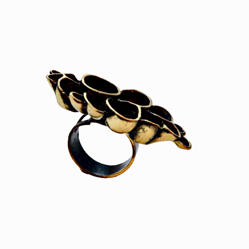 Coral Bronze Adjustable Ring