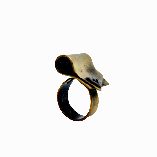 Cuff-Link Bronze Adjustable Ring