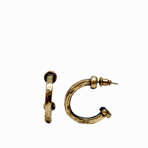 Hammer Bronze Earring