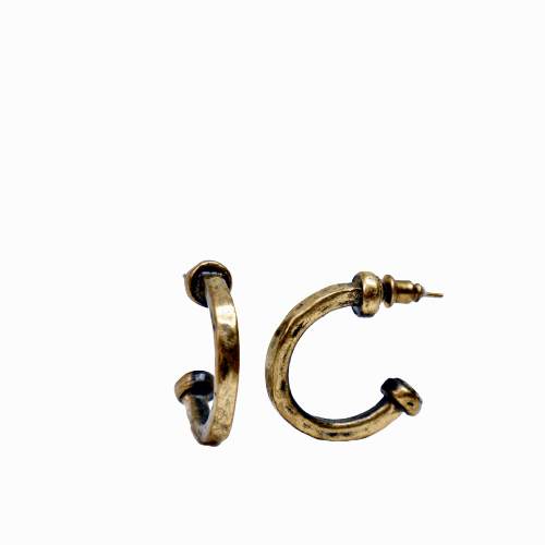 Hammer Bronze Earring