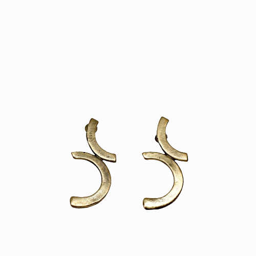 Indefinite Bronze Earring