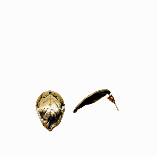 A Leaf Bronze Earring