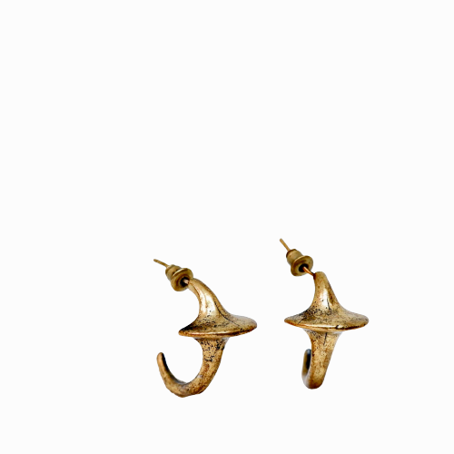 Shark Bronze Earring