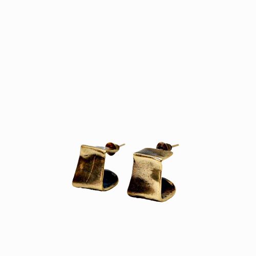 Square Bronze Earring