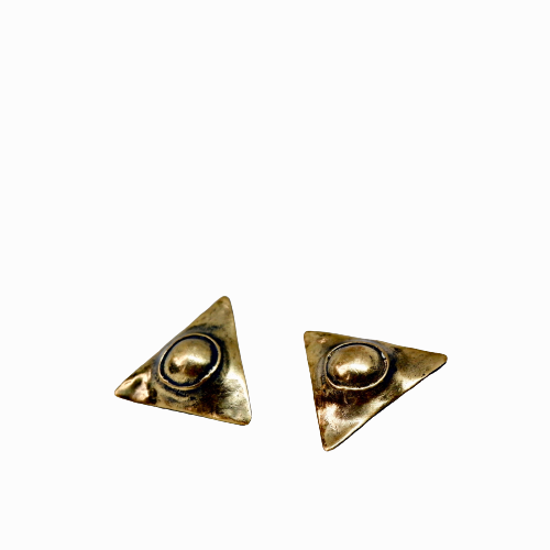 Triangle Bronze Earrings